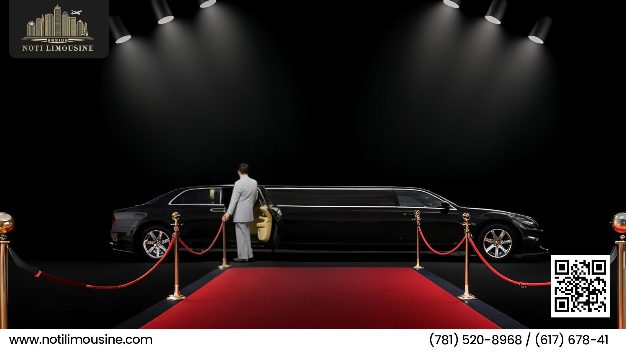 Professional chauffeur standing beside a premium black sedan, ready for luxury car service in Boston.