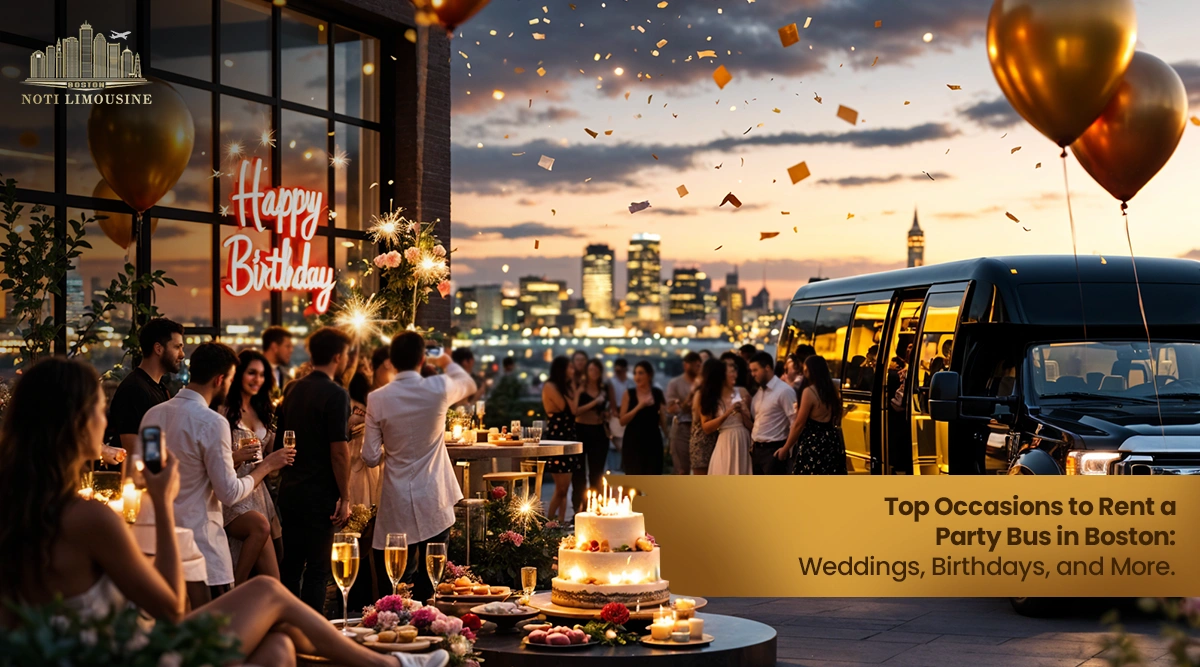 Top Occasions to Rent a Party Bus in Boston: Weddings, Birthdays, and More.