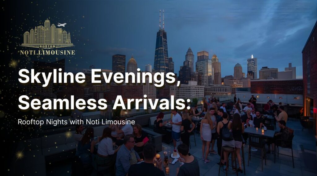Luxury transportation to Boston rooftop bars, nightlife venues, and private evening events