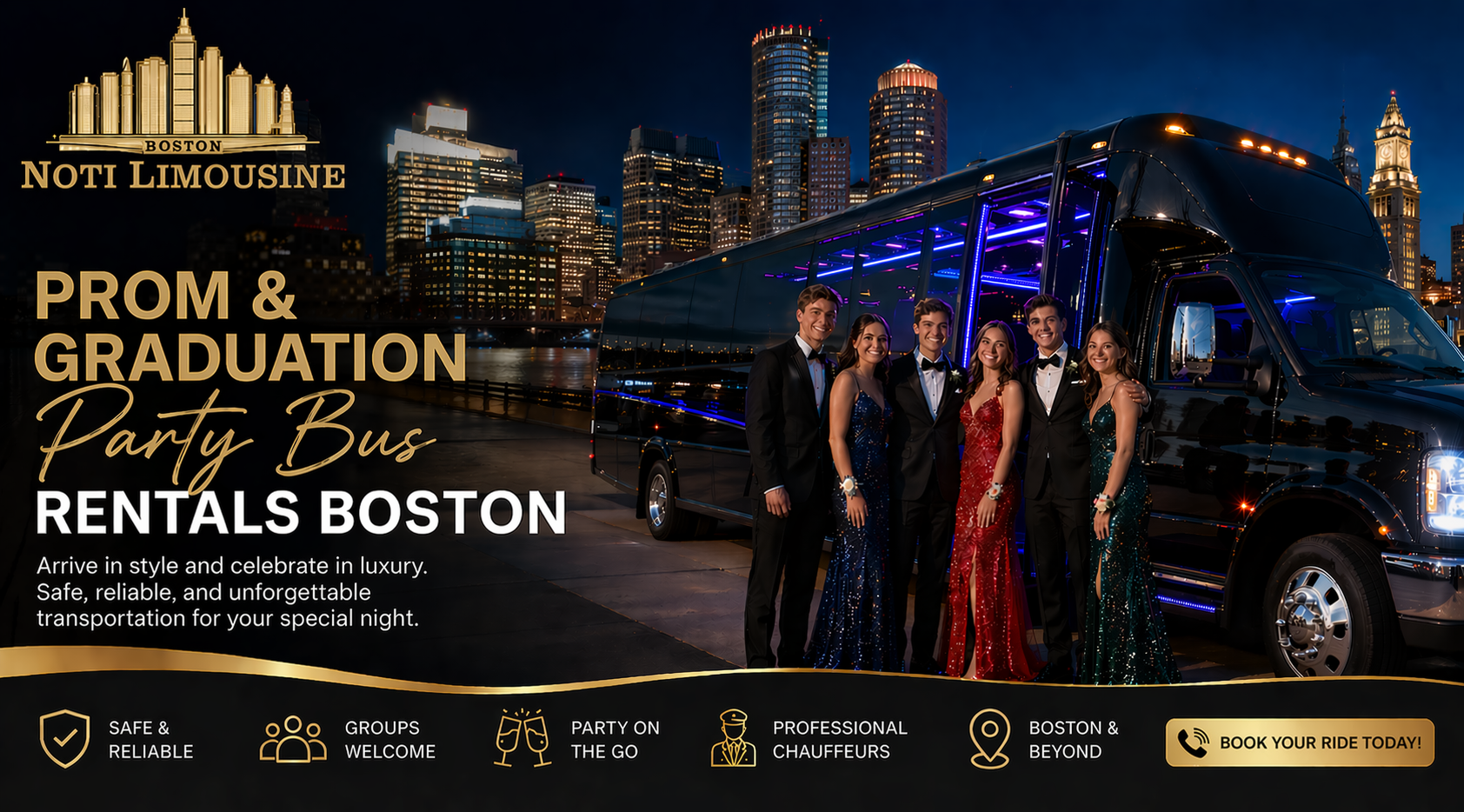 Prom & Graduation Party Bus Rentals Boston