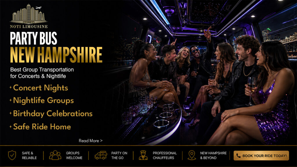 Party Bus New Hampshire Guide for Concerts and Nightlife