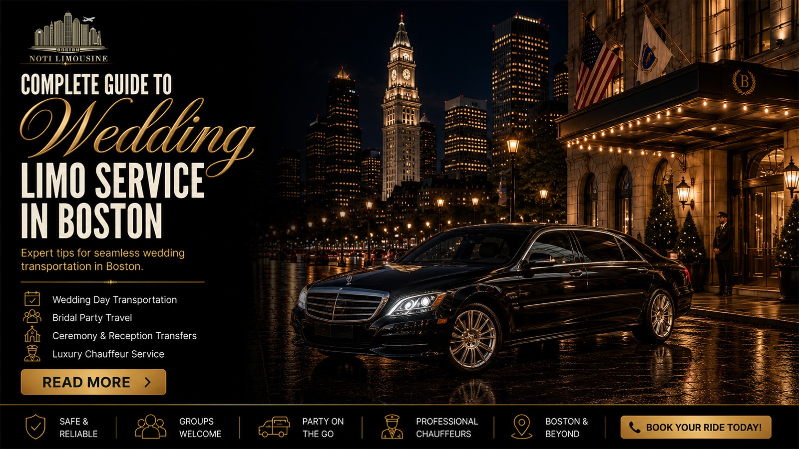 Boston Wedding Transportation Guide for Brides and Grooms