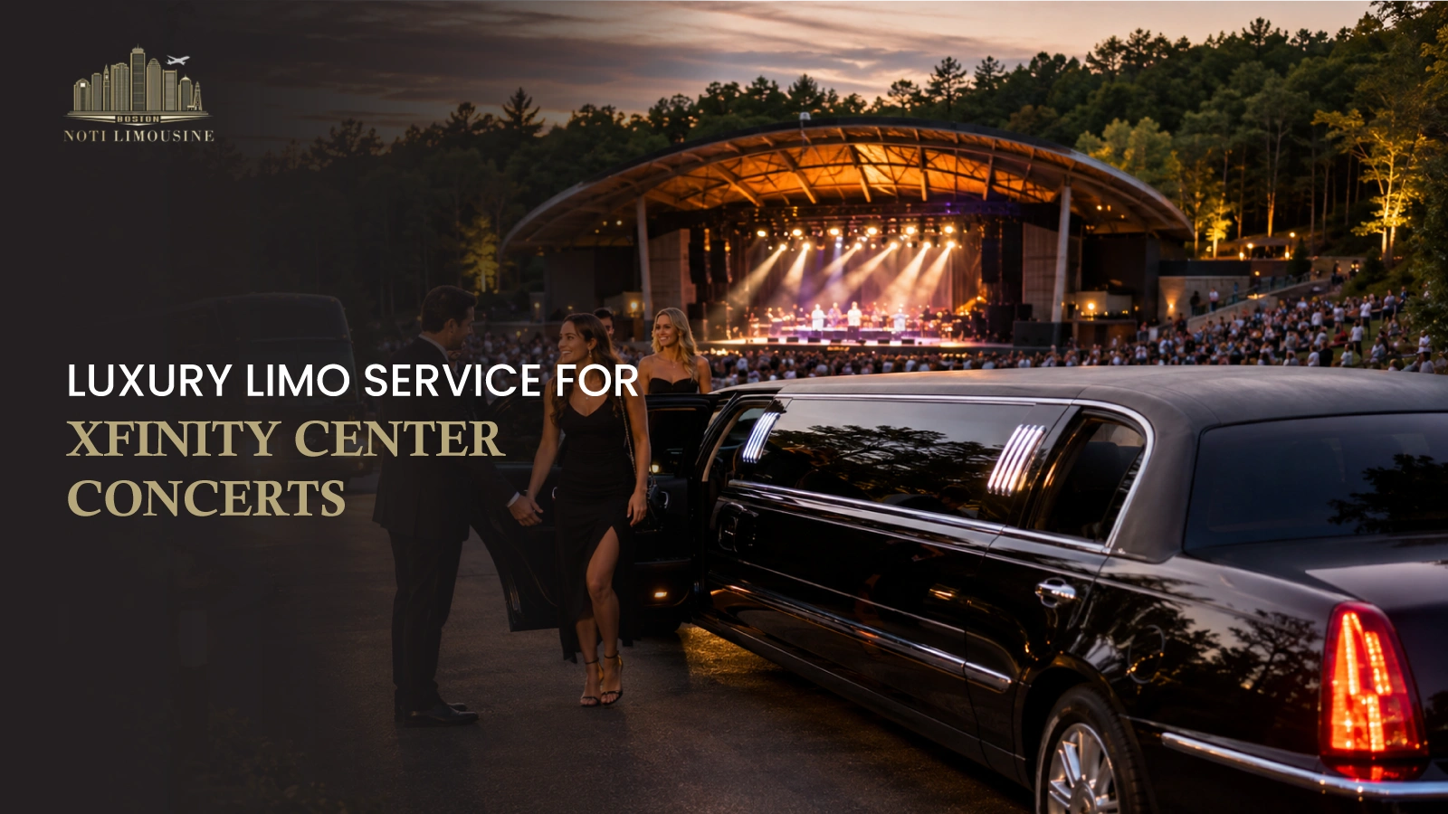 Luxury Limo Service for Xfinity Center Concerts